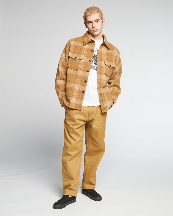 CPOシャツ ウォッシュドチェックシュガー