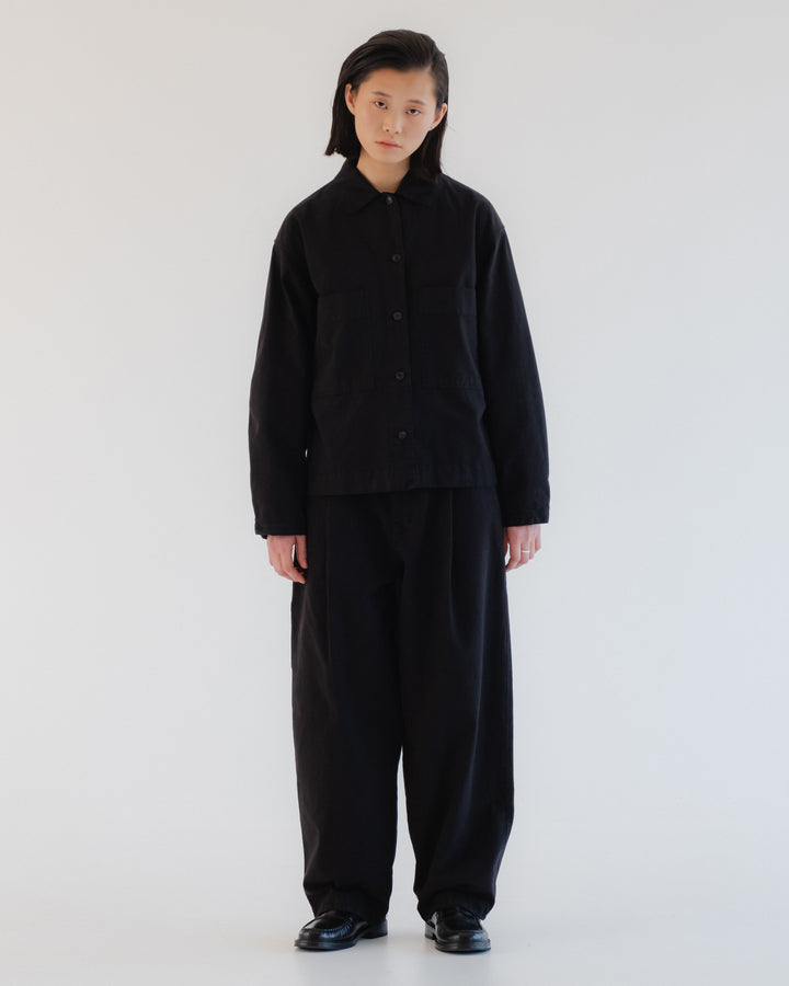 G.o.D British Worker Cotton Linen Black