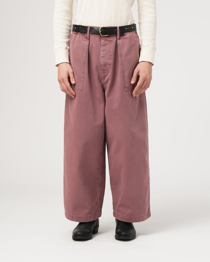 Fatigue Pants Duck Canvas Rose Wood