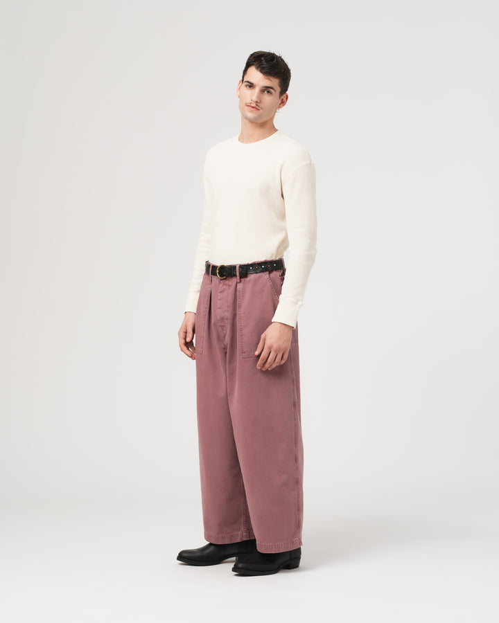 Fatigue Pants Duck Canvas Rose Wood
