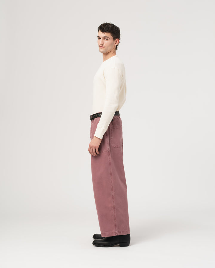 Fatigue Pants Duck Canvas Rose Wood