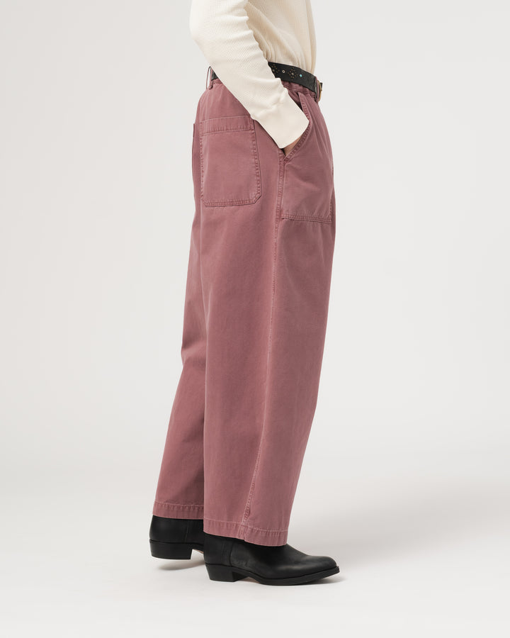 Fatigue Pants Duck Canvas Rose Wood