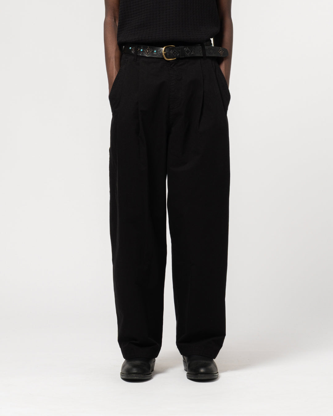 Ambassador Pants Crispy Cotton Black