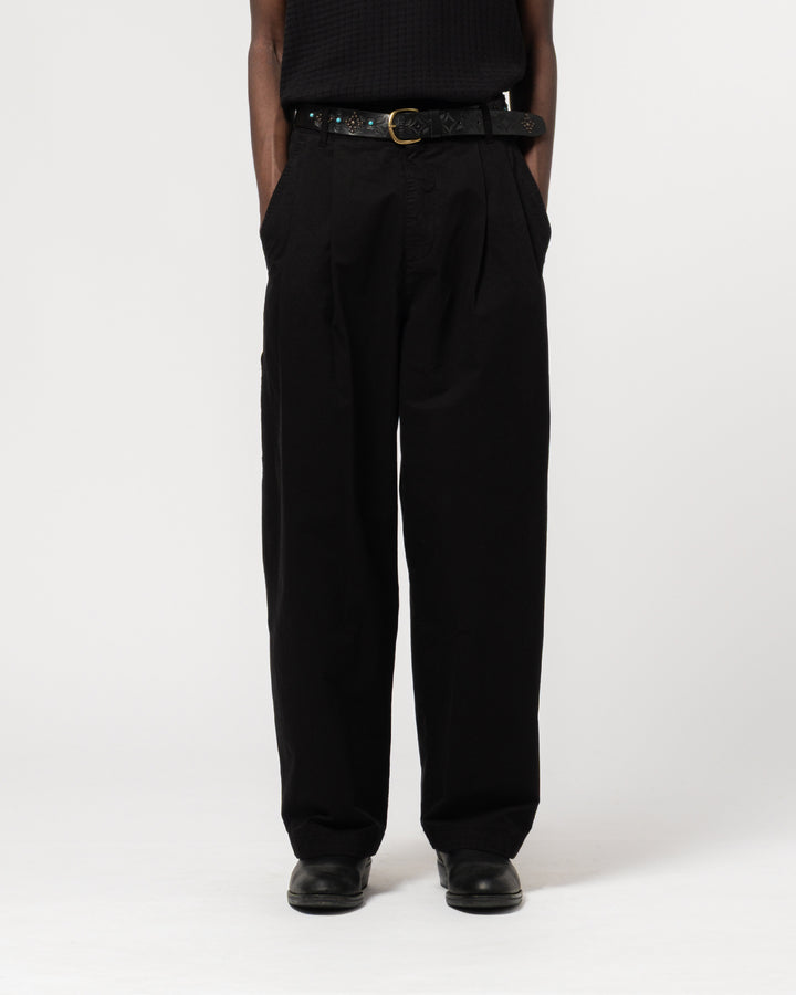 Ambassador Pants Crispy Cotton Black