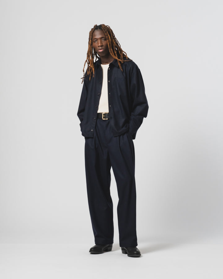 アンバサダー・パンツ・カシャート・ウール・インクト