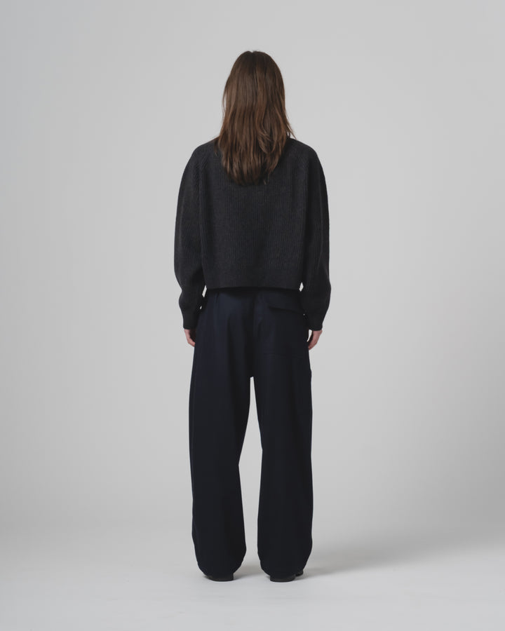 アンバサダー・パンツ・カシャート・ウール・インクト