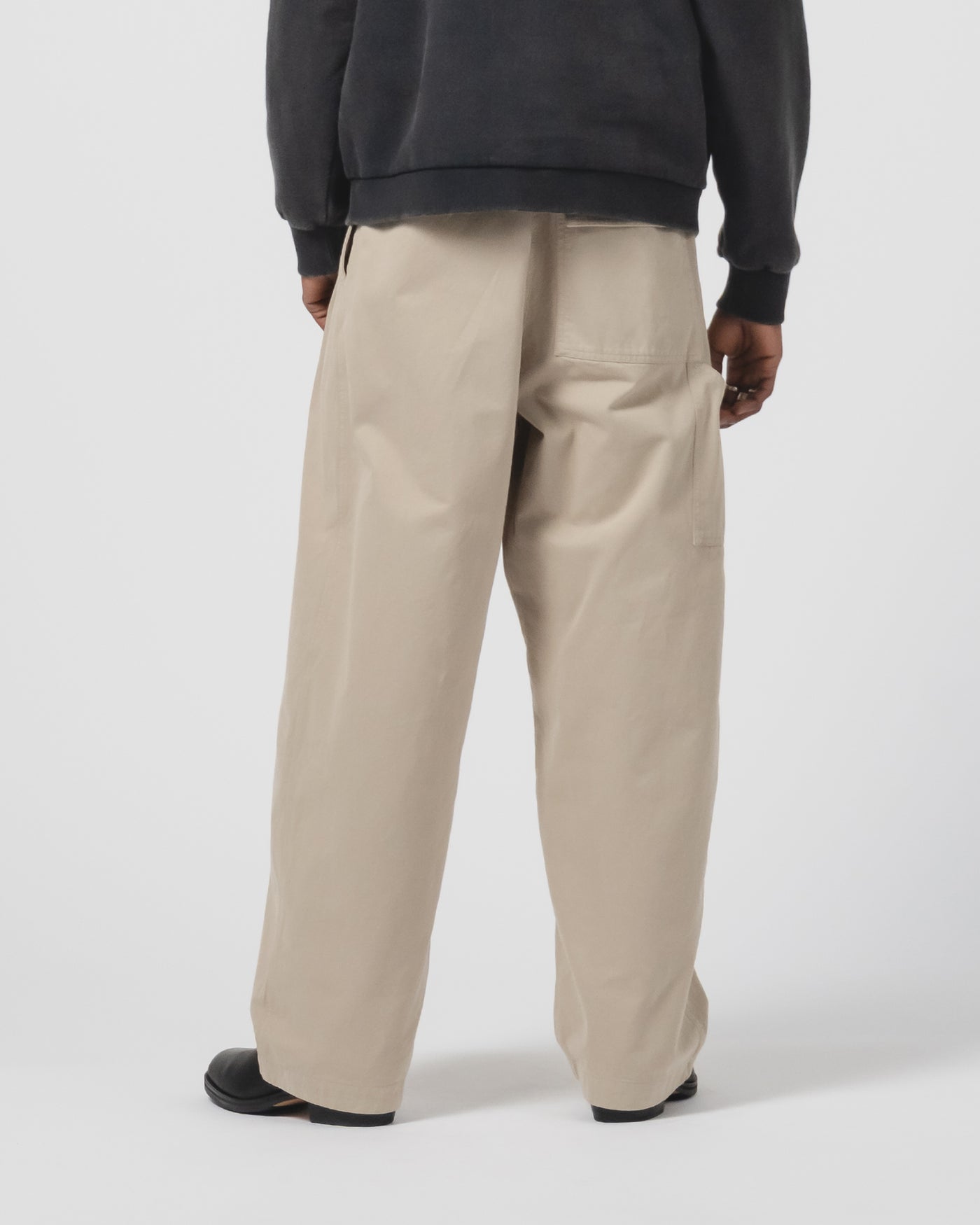 Ambassador Pants Gabardine Satin Oyster