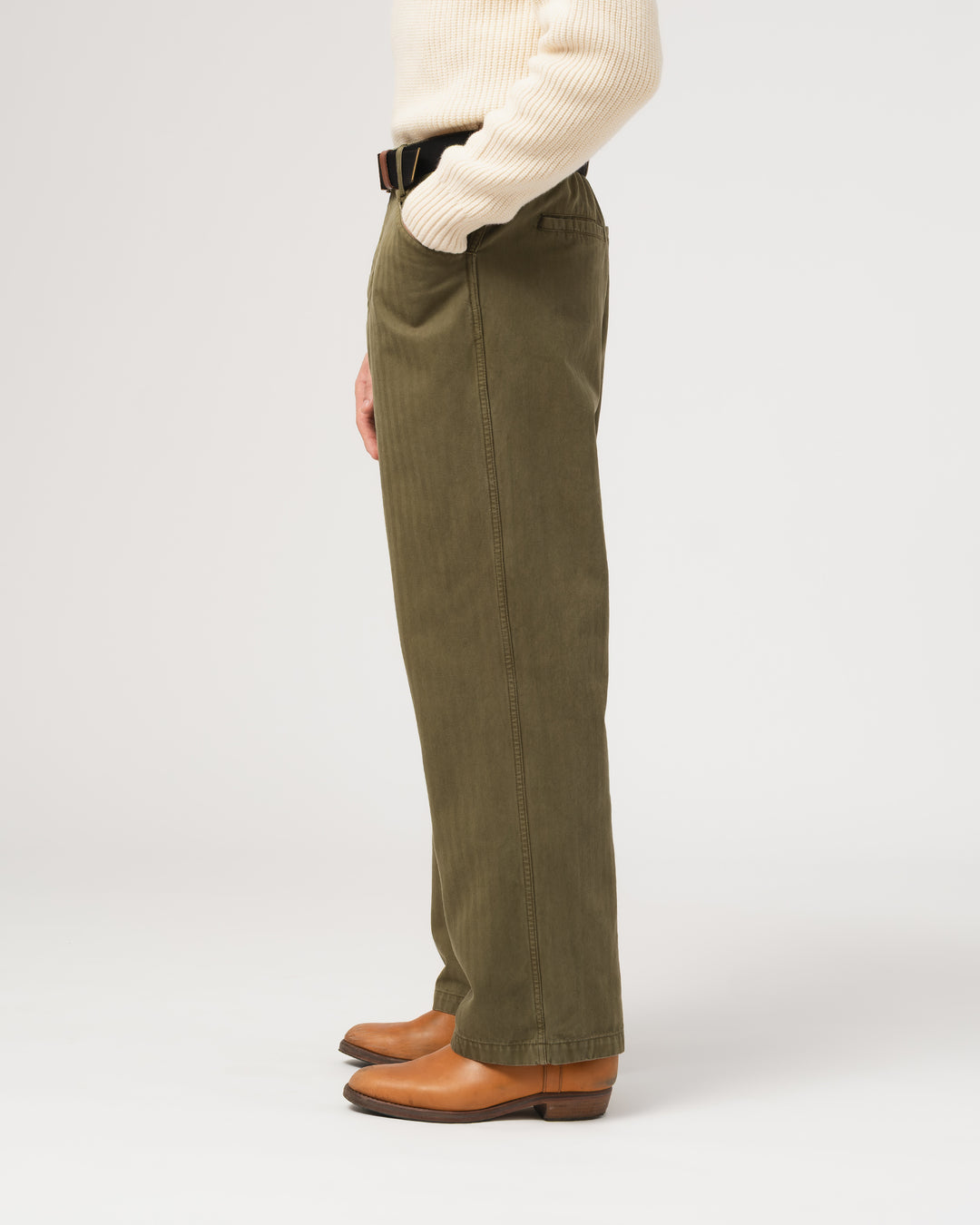Bozeman Chino Desire Herringbone Twill Avocado
