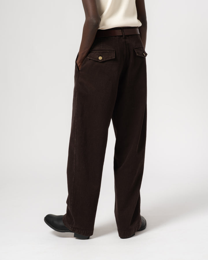Frisco Chino Color Denim Coffee Brown