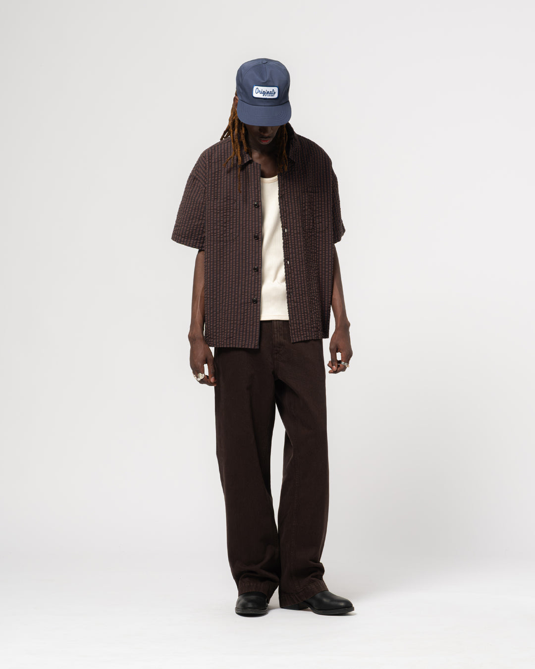 Frisco Chino Color Denim Coffee Brown