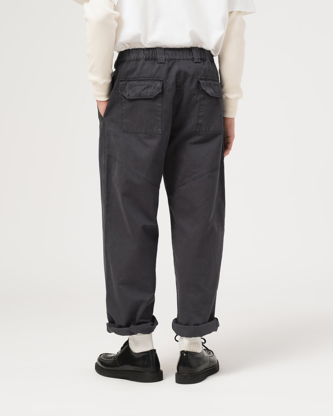 Jungle Pants Gabardine Satin Asphalt