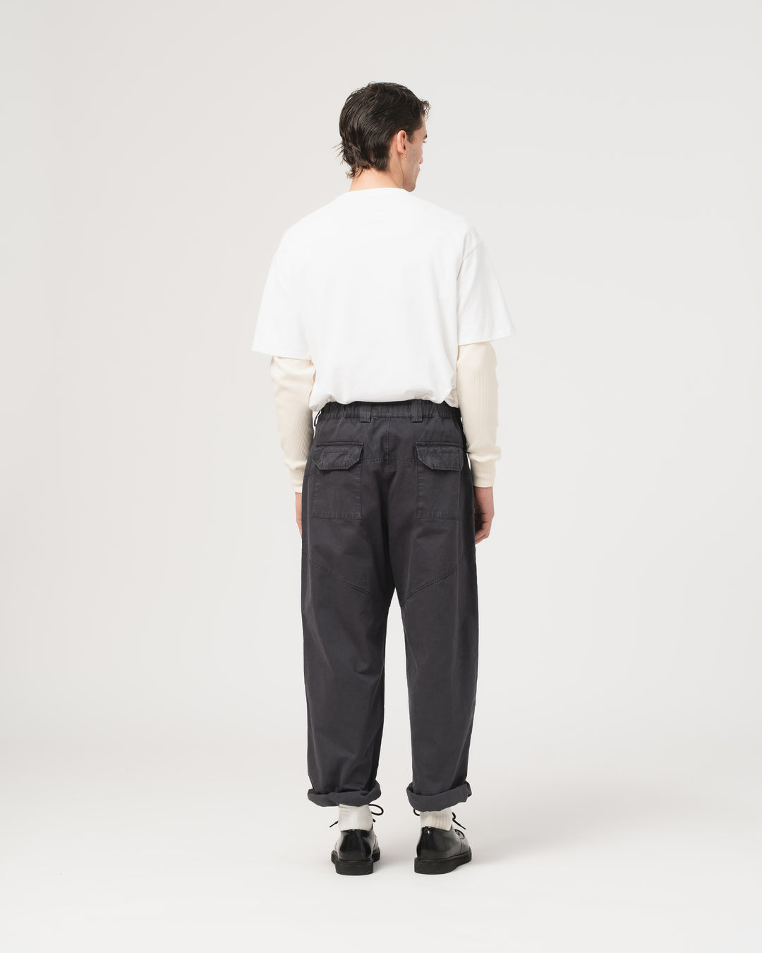 Jungle Pants Gabardine Satin Asphalt