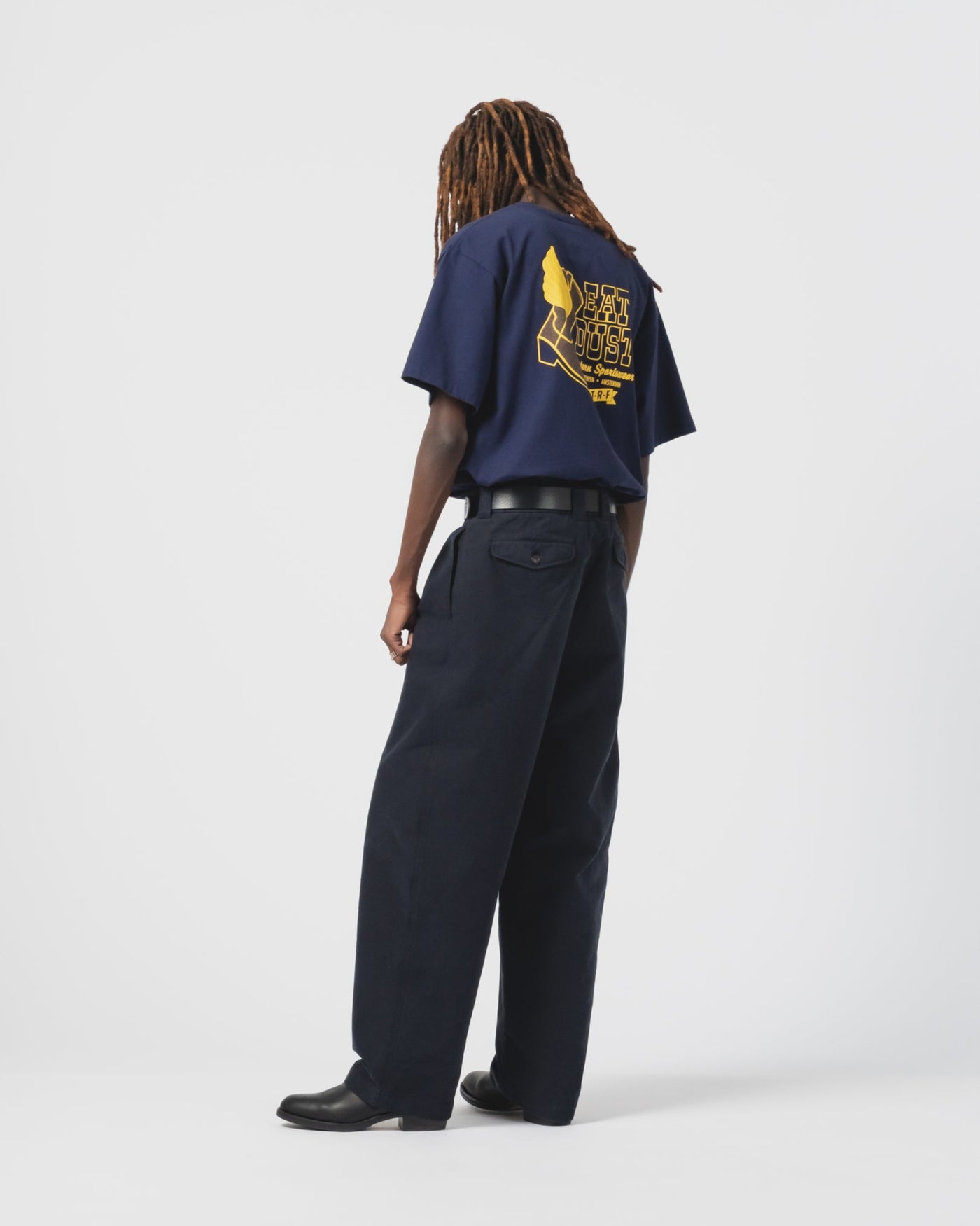 Officer Chino Nebraska Cotton Inkt Blue