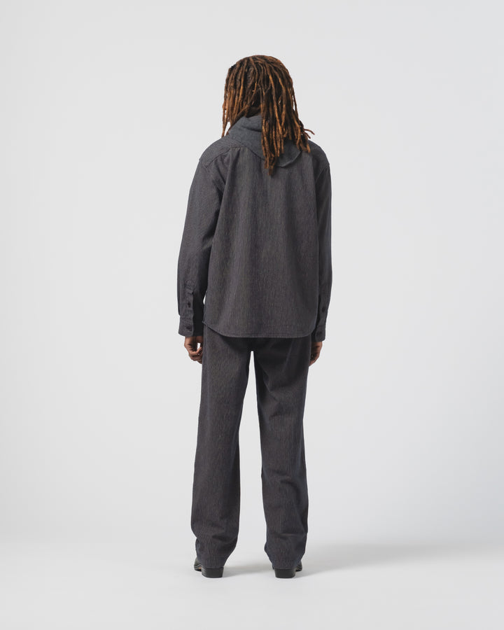 フリスコ チノ ボーロ ストライプ ネイビー/エクルー