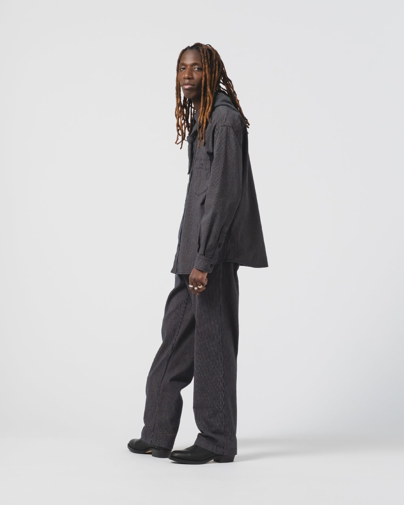 Frisco Chino Boro Stripes Navy/Ecru