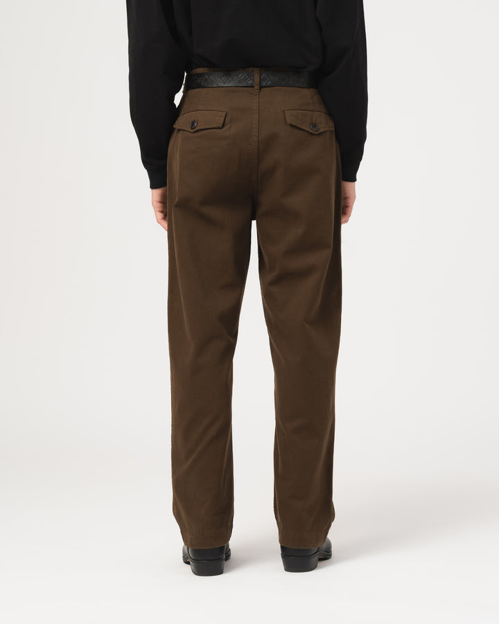 Frisco Chino Herringbone Twill Brown