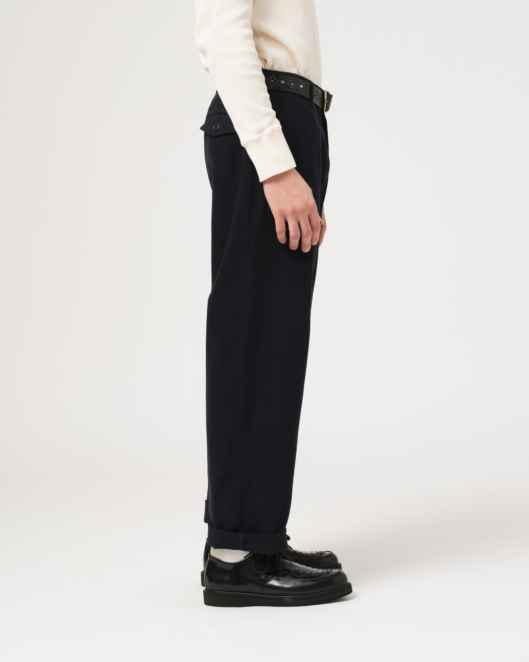 Frisco Chino Herringbone Twill Inkt