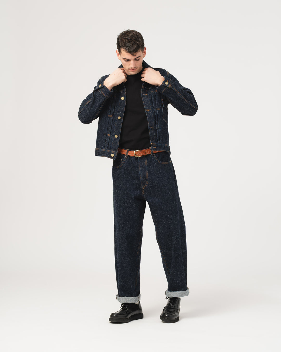 Fit 69 Flh Pants Neppy Denim Indigo
