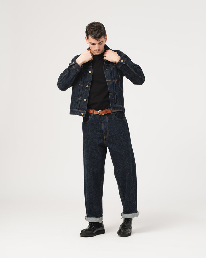 Fit 69 Flh Pants Neppy Denim Indigo