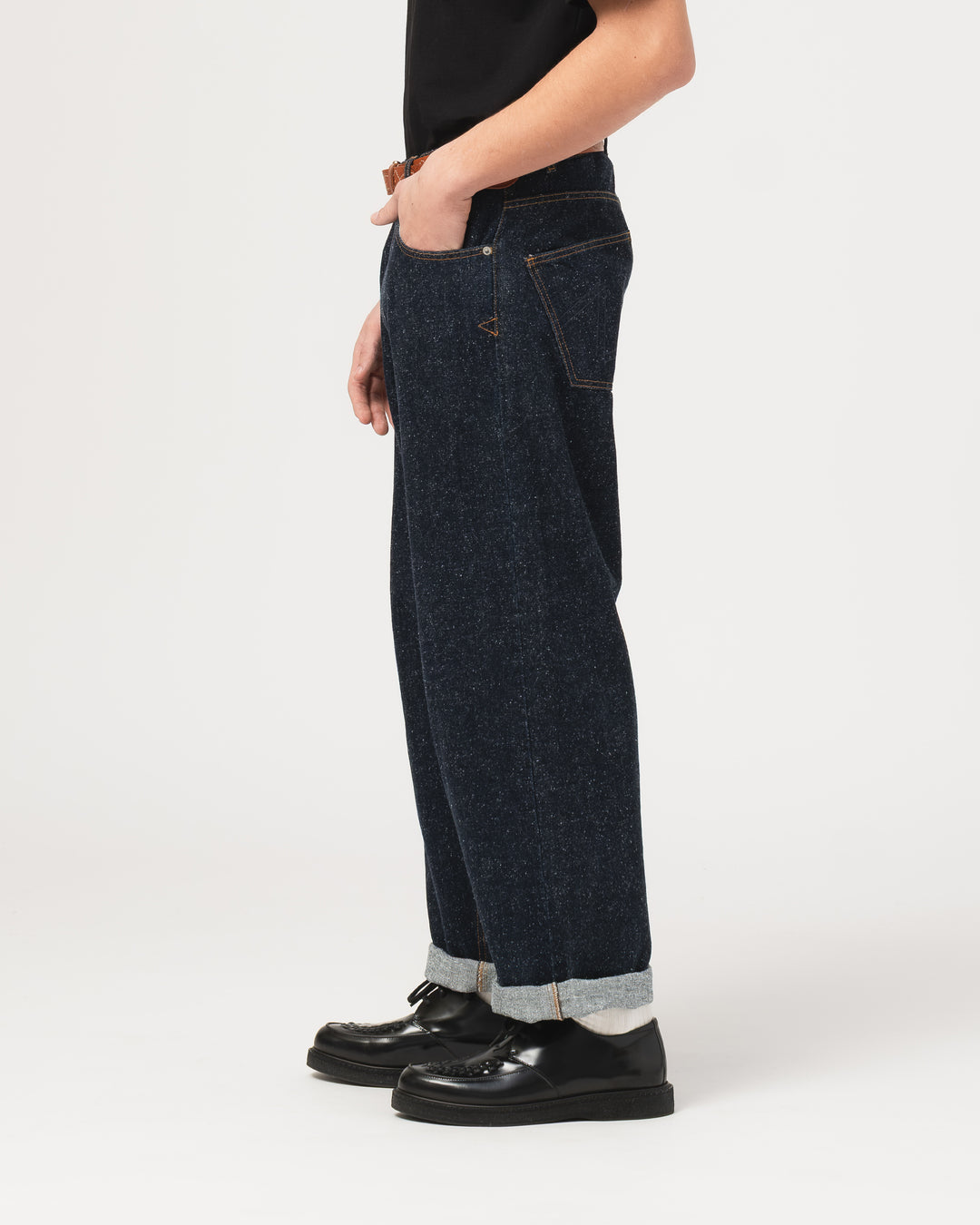 Fit 69 Flh Pants Neppy Denim Indigo