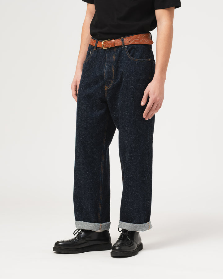 Fit 69 Flh Pants Neppy Denim Indigo