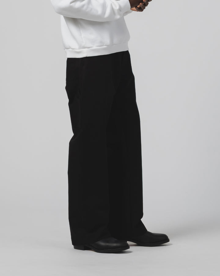 オークランド チノパン + バッジ ネブラスカ コットン ブラック