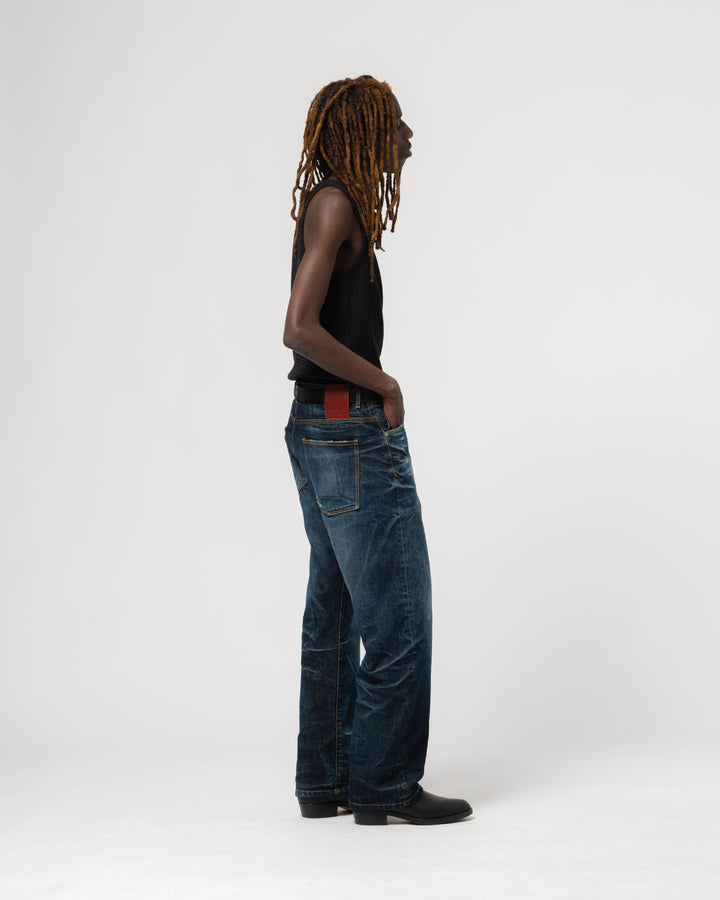 Fit 36 El Heavy Selvedge Denim Indigo Worn Out