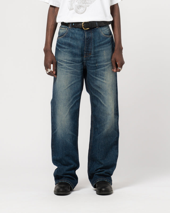 Fit 53 Fl Heavy Selvedge Denim Indigo Worn Out