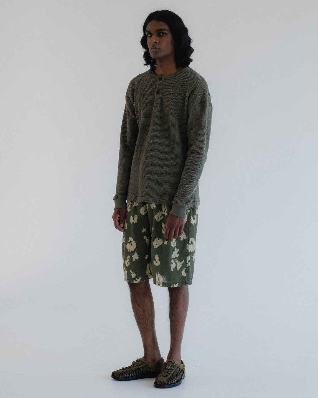 Bermuda Cloud Camo Mesh Mint/Off White