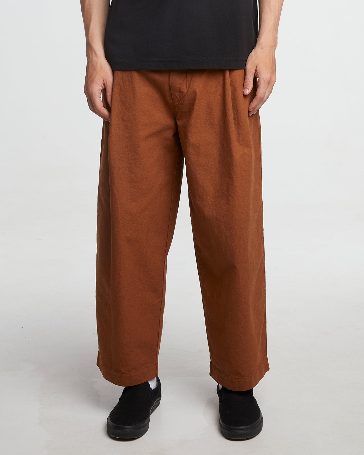 British Worker Pants Cotton Linen Chipmunck