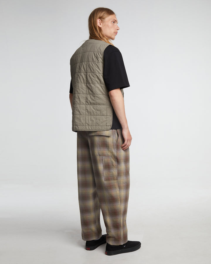 British Worker Pants Merida Check Khaki