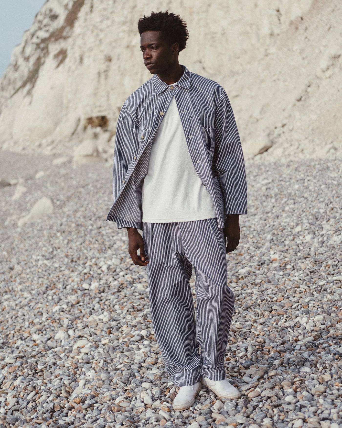 Maharajha Chino Wild Road Stripe Blue/White