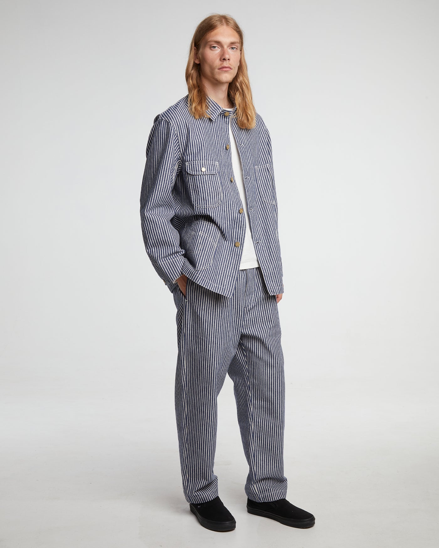 Maharajha Chino Wild Road Stripe Blue/White