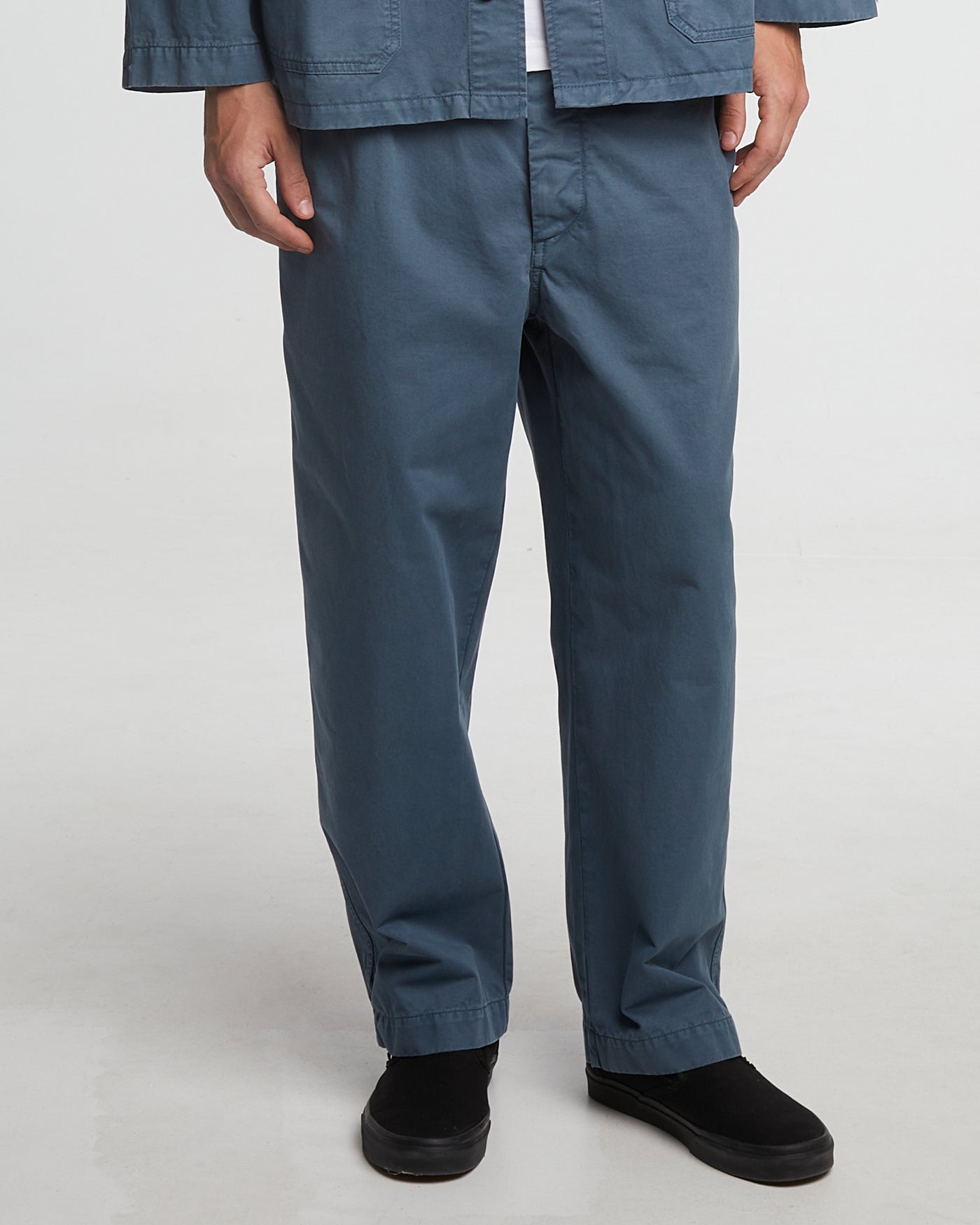 Officer Chino Recycled Cotton Blue Mirage