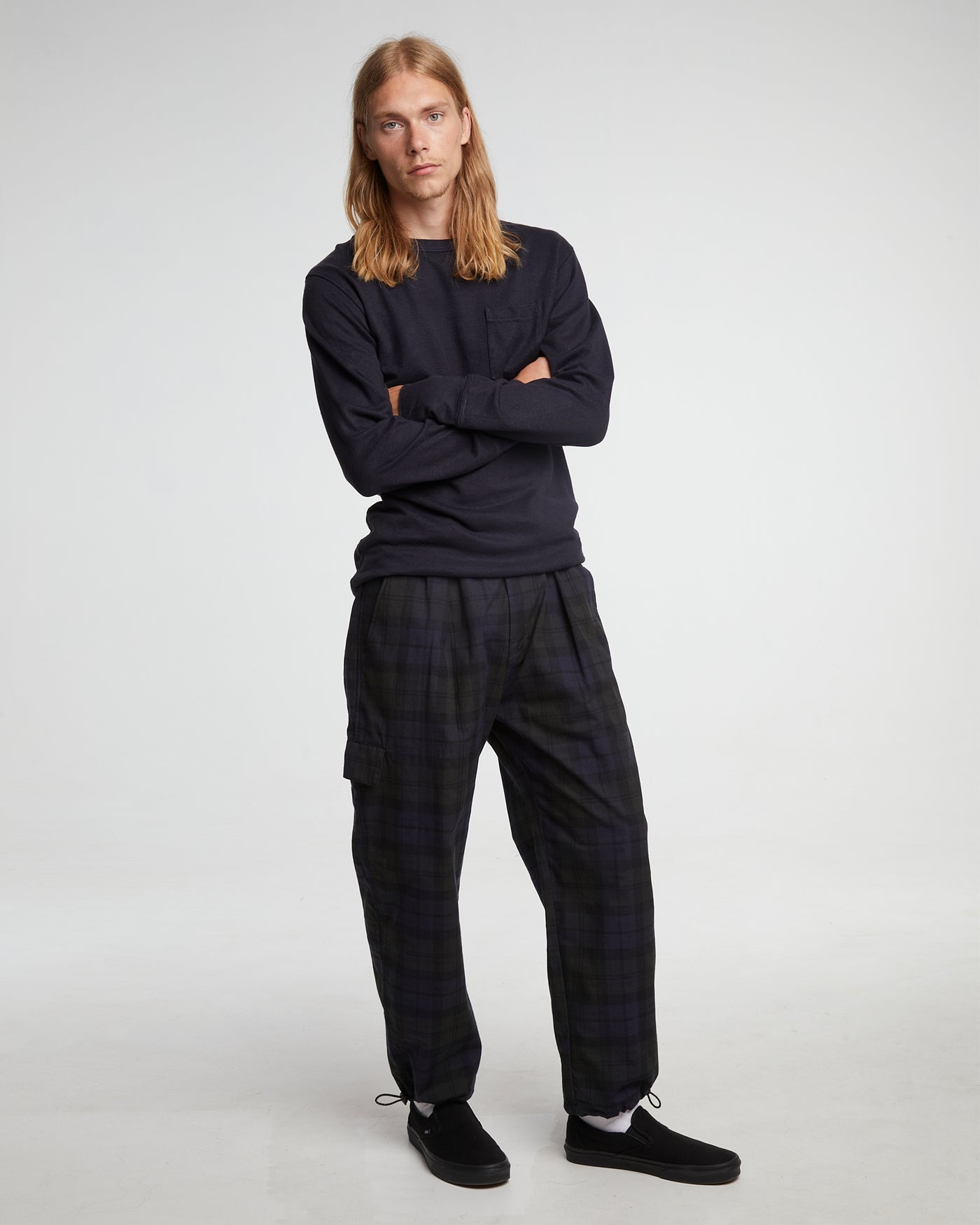 Desert Pants Black Wash Cotton Black