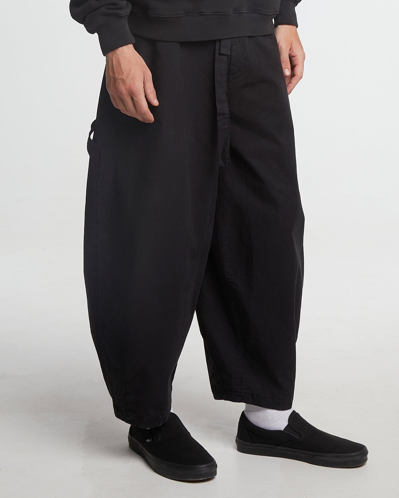 Sultan Pants Cotton Linen Black