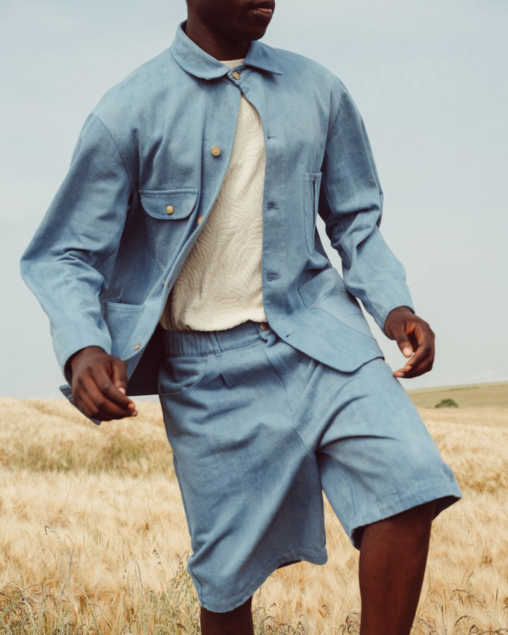 Bermuda Acid Denim Blue