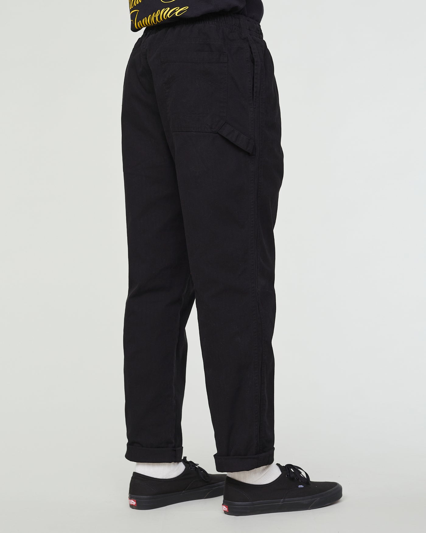 Gonz Pants Herringbone Twill Black