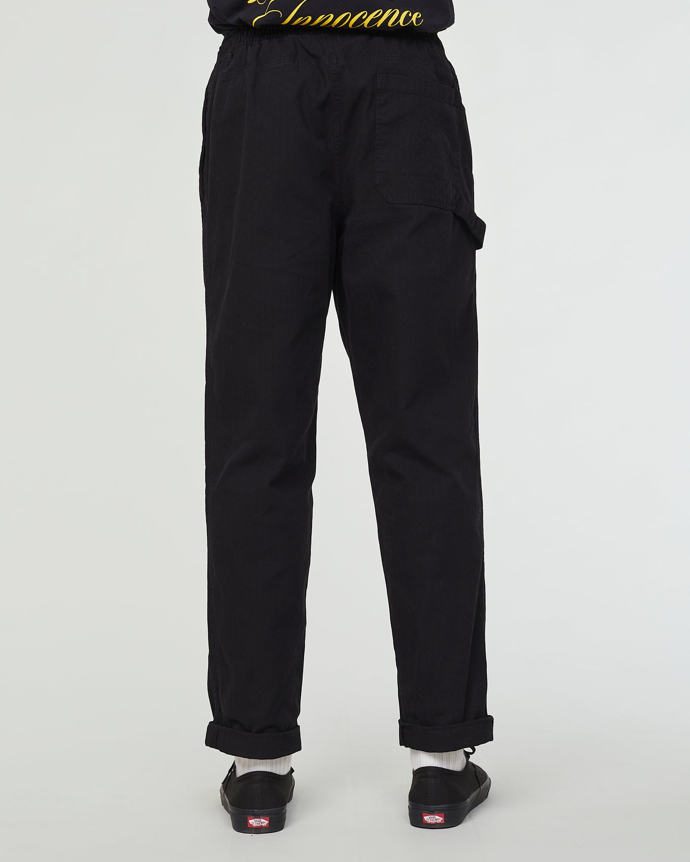 Gonz Pants Herringbone Twill Black