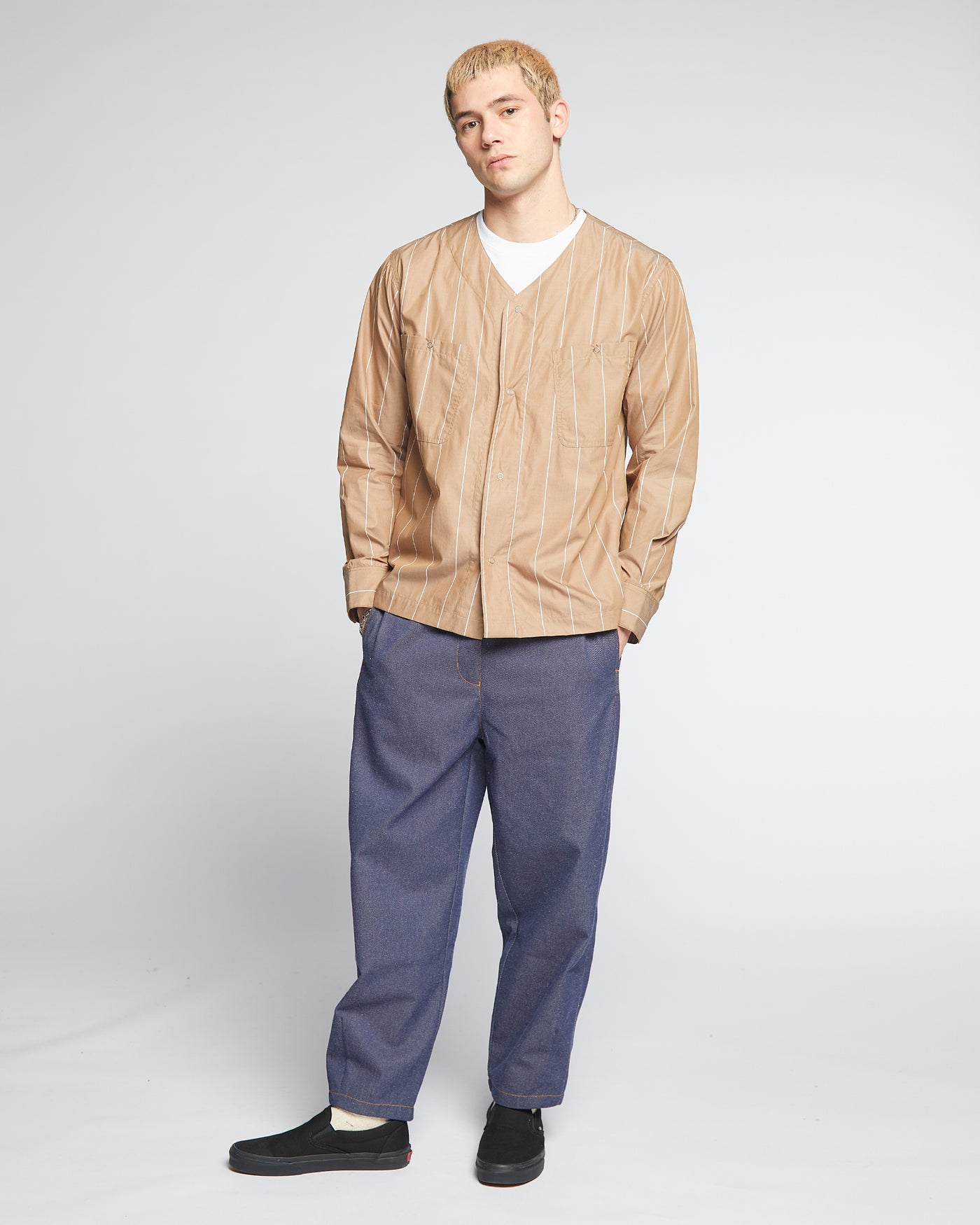 Gonz Pants Wool Flannel Grey