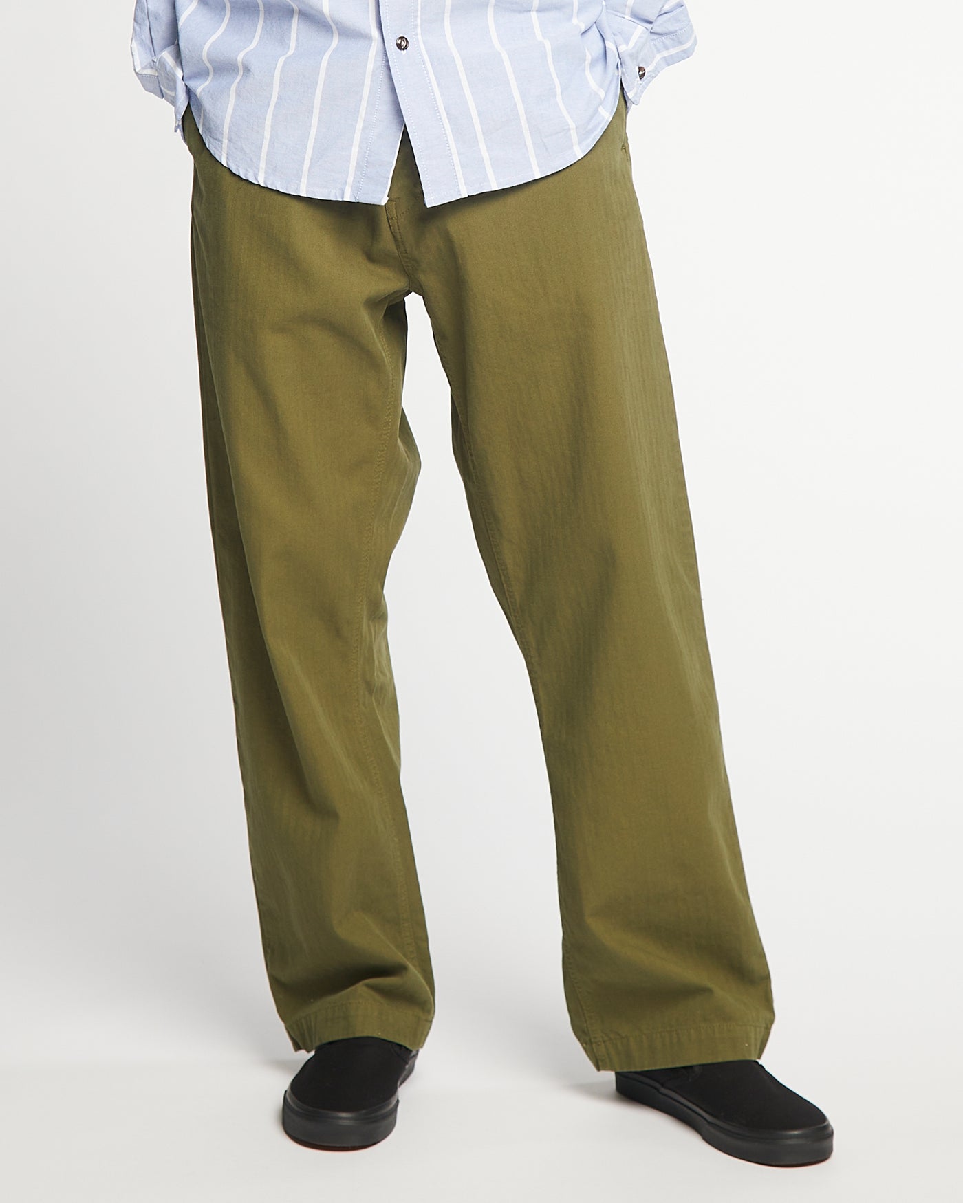 Frisco Chino Herringbone Cotton Avocado