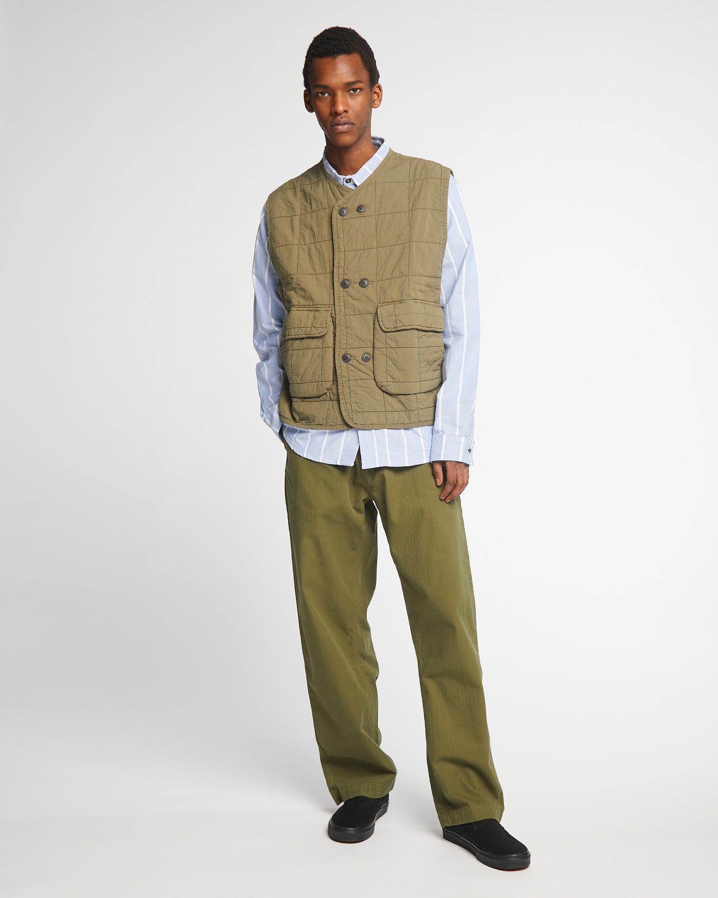 Frisco Chino Herringbone Cotton Avocado