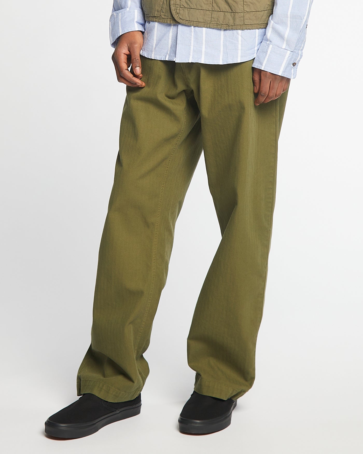 Frisco Chino Herringbone Cotton Avocado