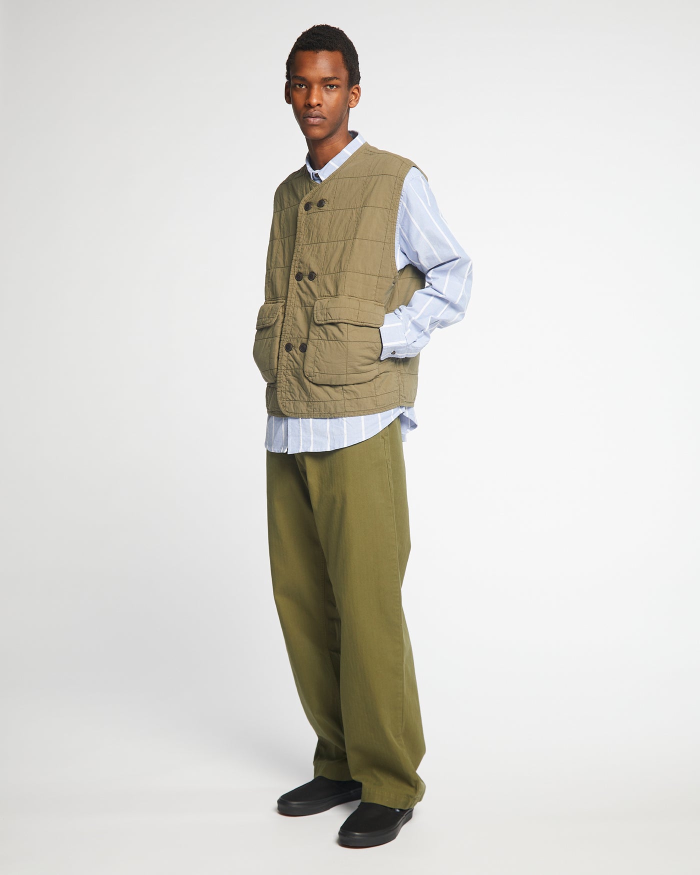 Frisco Chino Herringbone Cotton Avocado