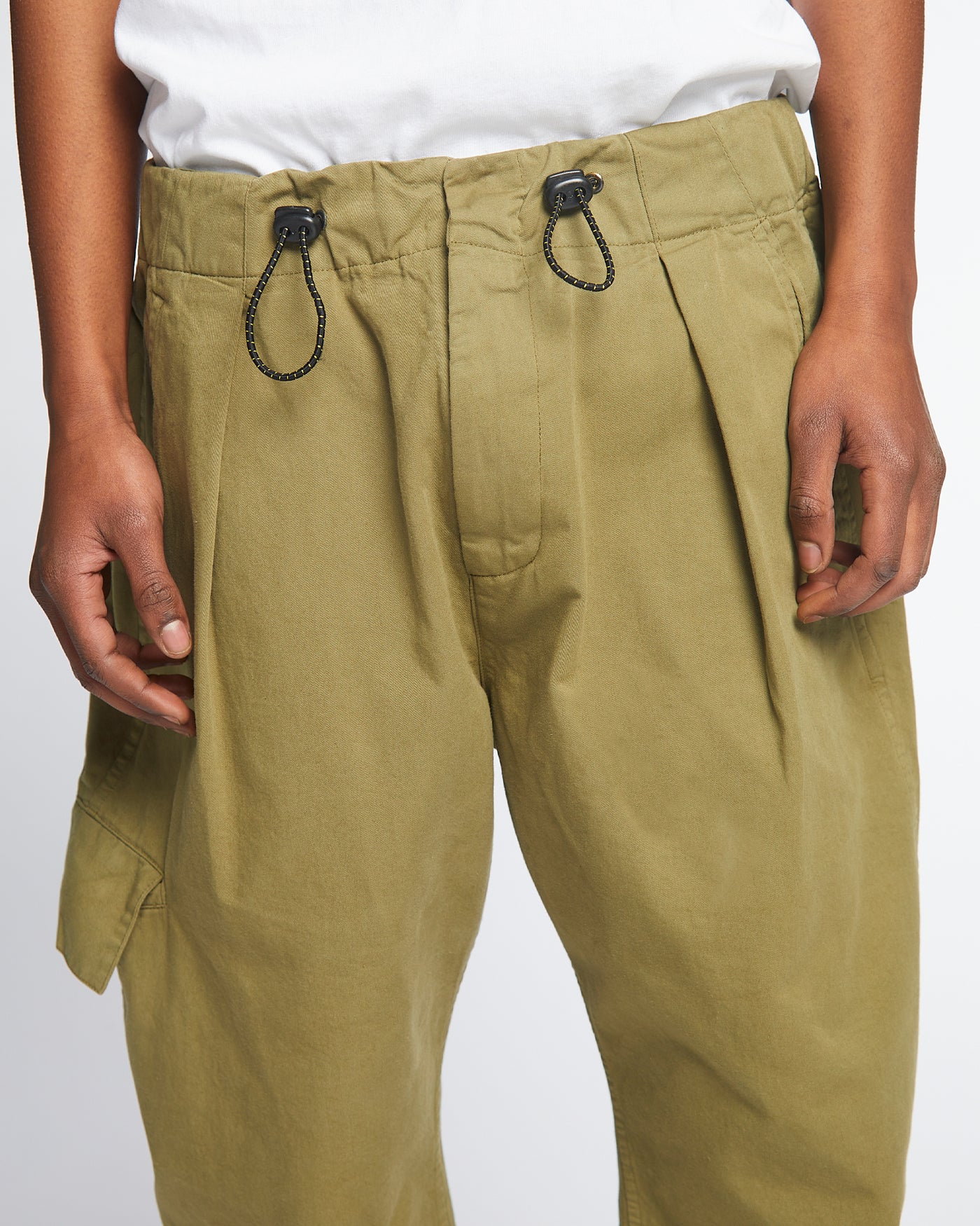 Desert Pants Crispy Cotton Dusty Green