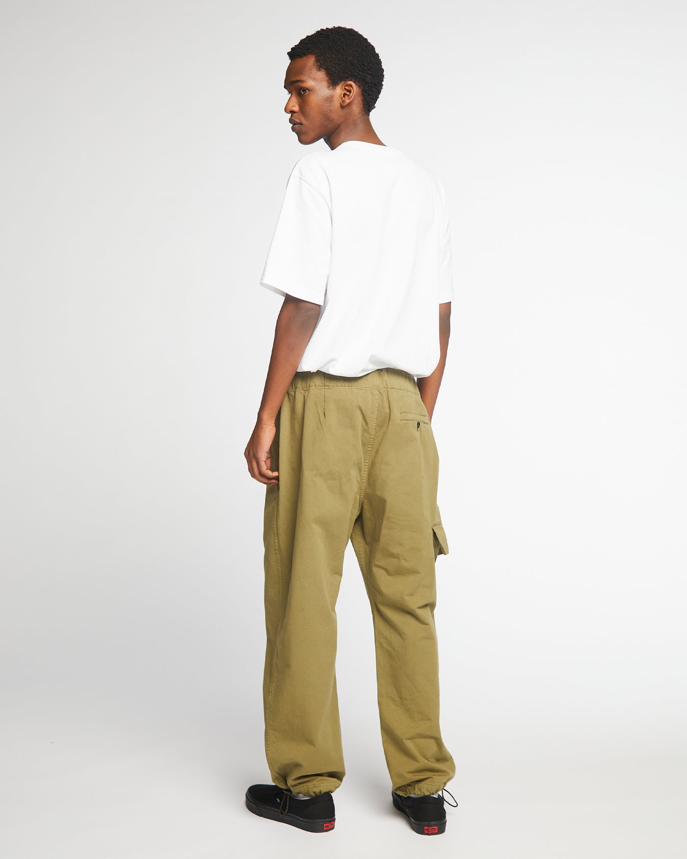 Desert Pants Crispy Cotton Dusty Green