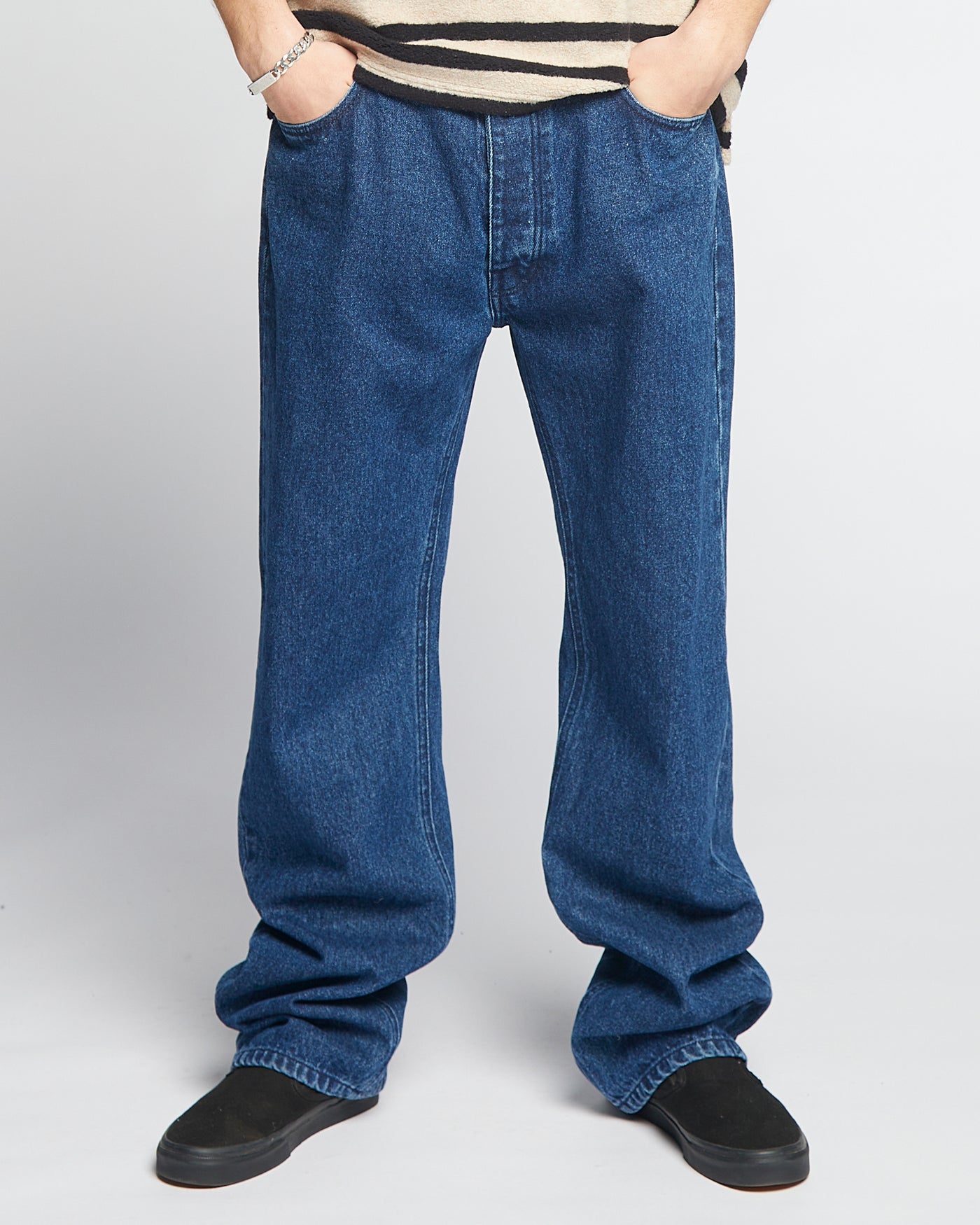 36/34 Fit Nikko Denim Stone Wash Blue