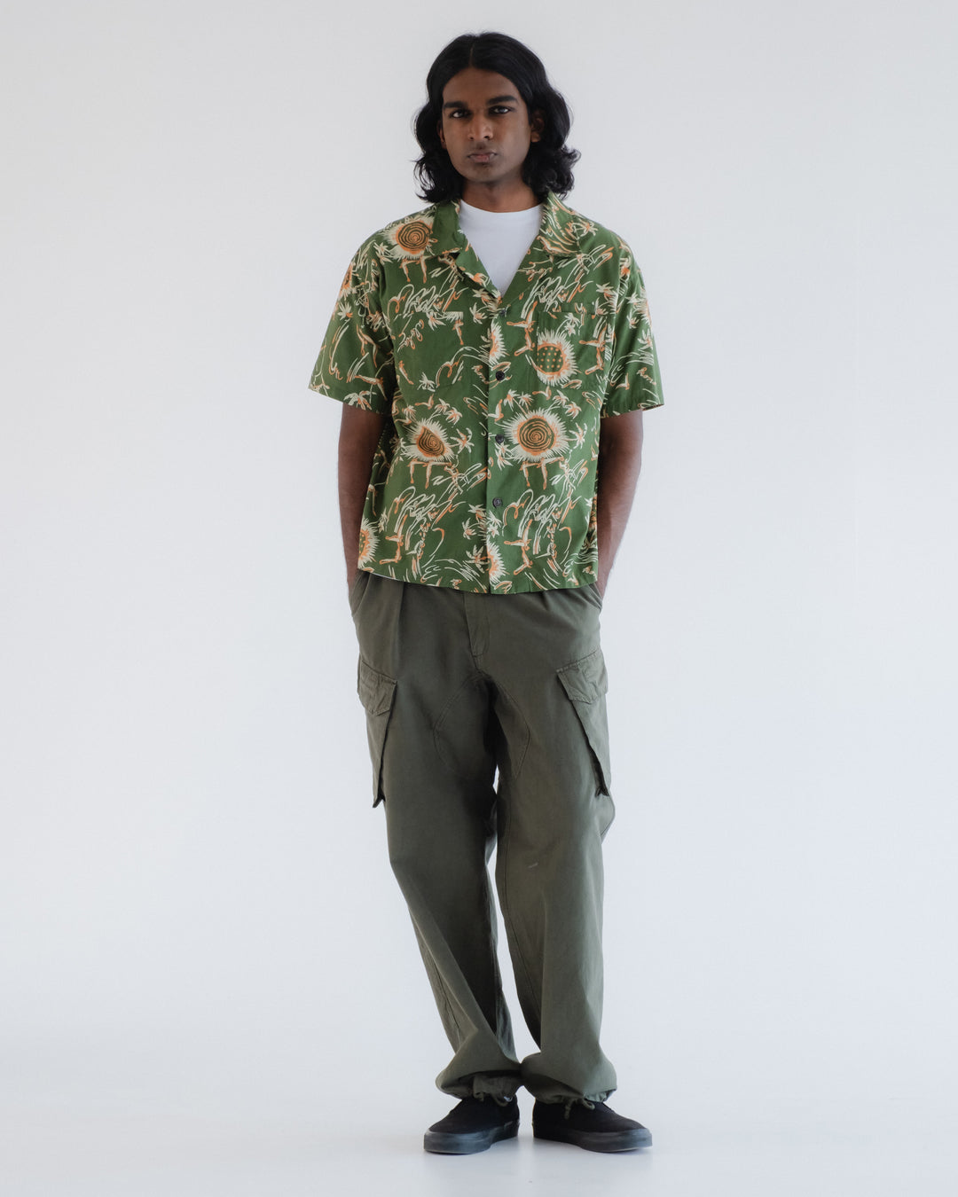 Aloha Shirt Casa Print Green