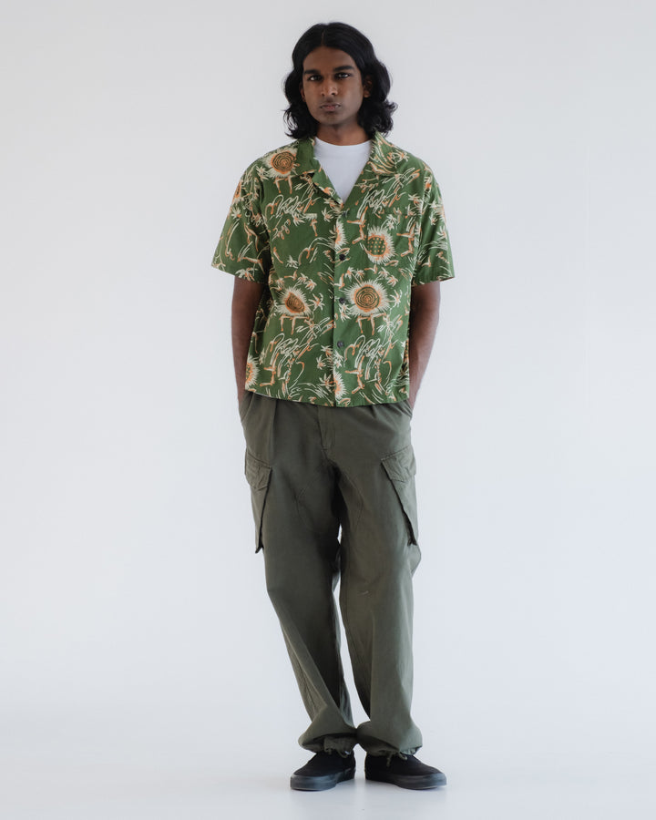 Aloha Shirt Casa Print Green
