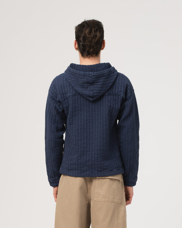 Baja Hoodie Dutton Jacquard Mood Indigo